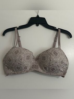Aerie Lace Print Molded Cup Bra